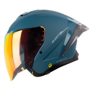 Casco moto shaft 246sp solid az.os abierto