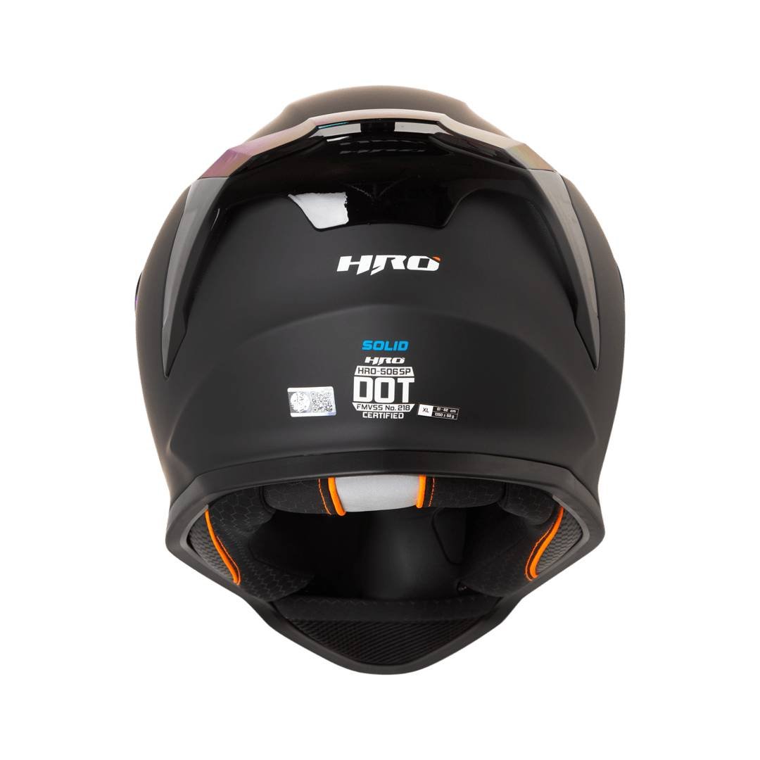 Casco moto hro 506 solid ng.az integral norma DOT 3cv - Imagen 4