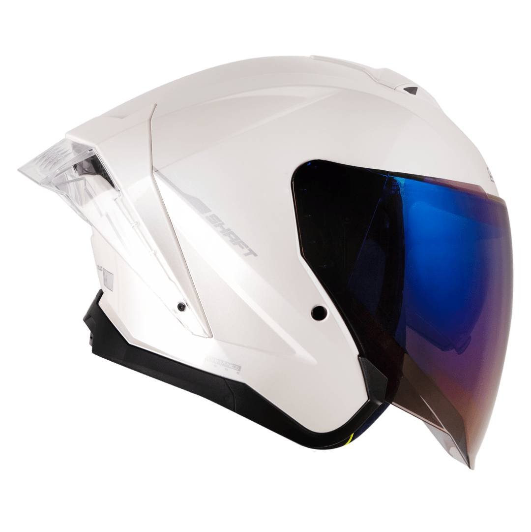 Casco moto shaft 246sp solid bl.pr abierto - Imagen 3