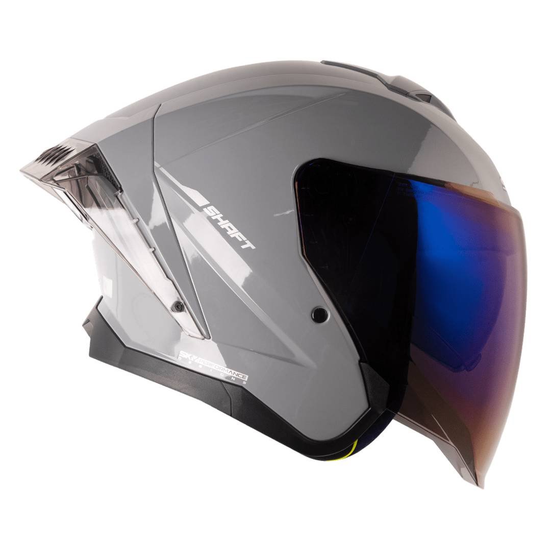 Casco moto shaft 246sp solid gr sl abierto - Imagen 3