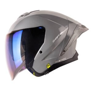 Casco moto shaft 246sp solid gr sl abierto