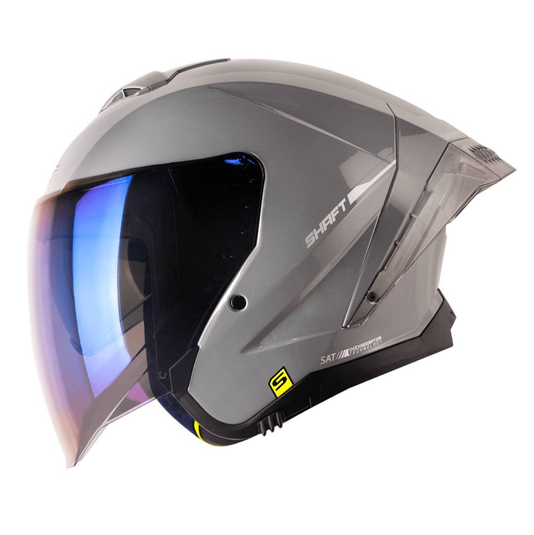 Casco moto shaft 246sp solid gr sl abierto