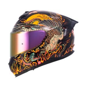 Casco moto integral shaft pro 610dv resurgimiento edición limitada artista