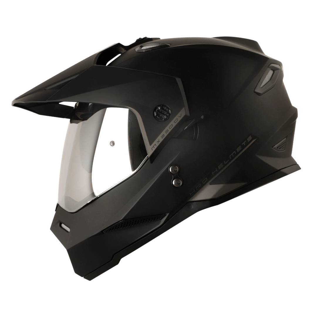 Casco moto hro mx-330dv solid ng gr.os multiproposito