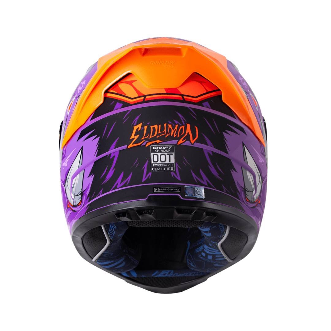 casco moto shaft 502sp eldymon mr integral normal dot acreditado (V/SV) - Imagen 3