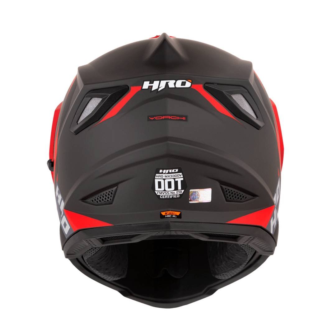 Casco moto hro mx-330dv yorchi gr.os rj multipropósito - Imagen 3