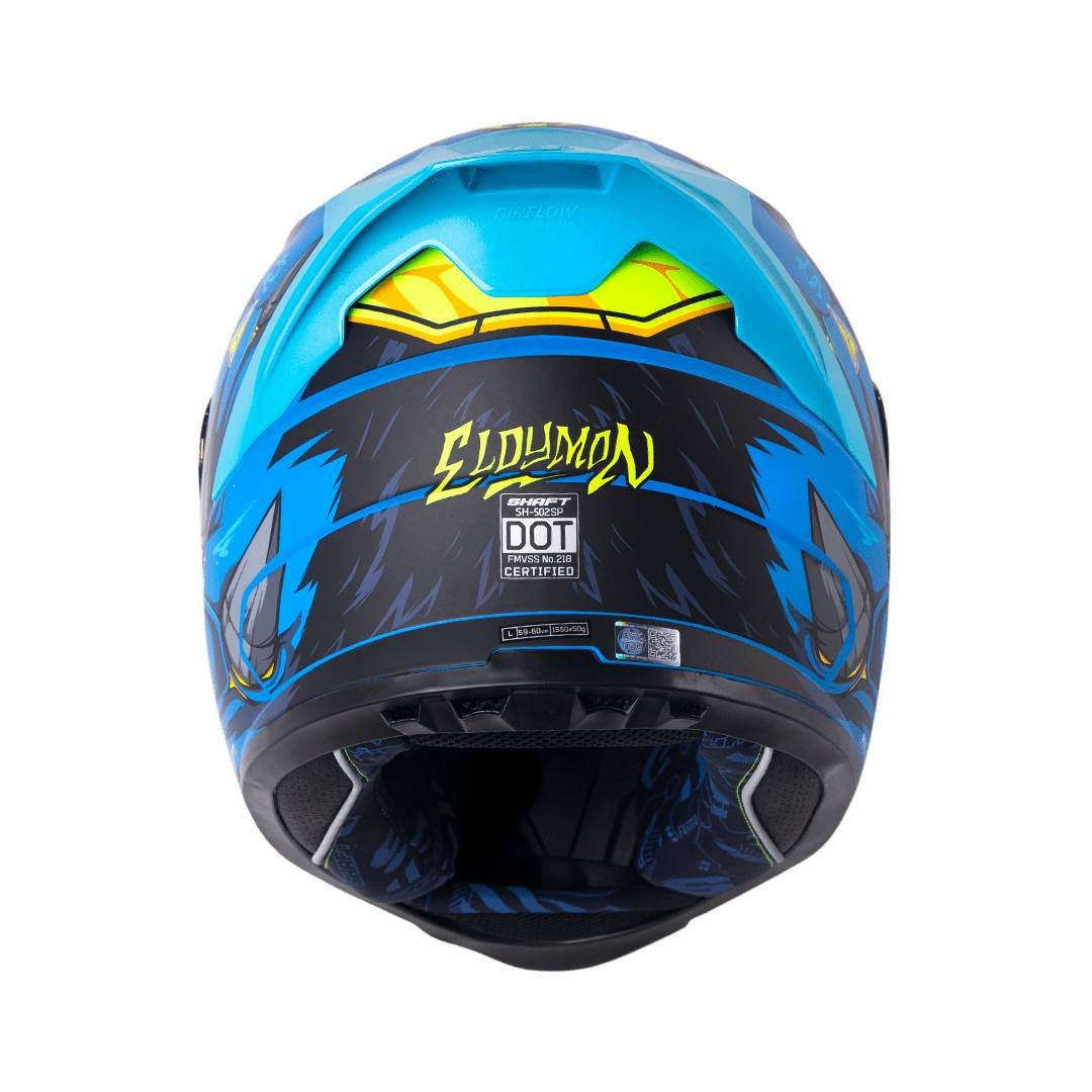 casco moto shaft 502sp eldymon az integral normal dot acreditado (V/SV) - Imagen 3
