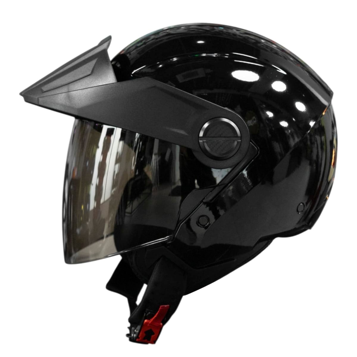 Casco moto ich 102 solid brillo ng abierto con viscera urbano