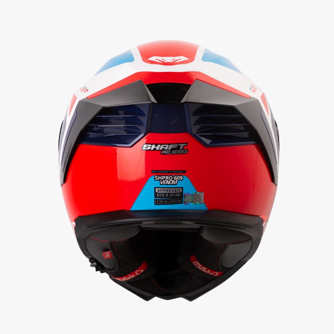 Casco moto shaft pro 609 venom streetform bl rj integral - Imagen 3