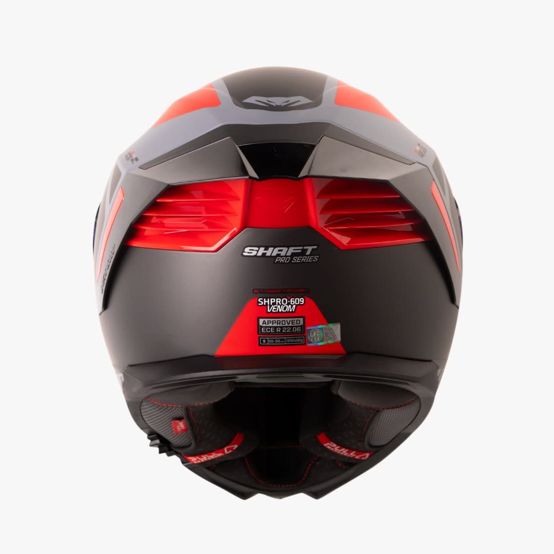 Casco moto shaft pro 609 venom streetform gr ng integral - Imagen 3
