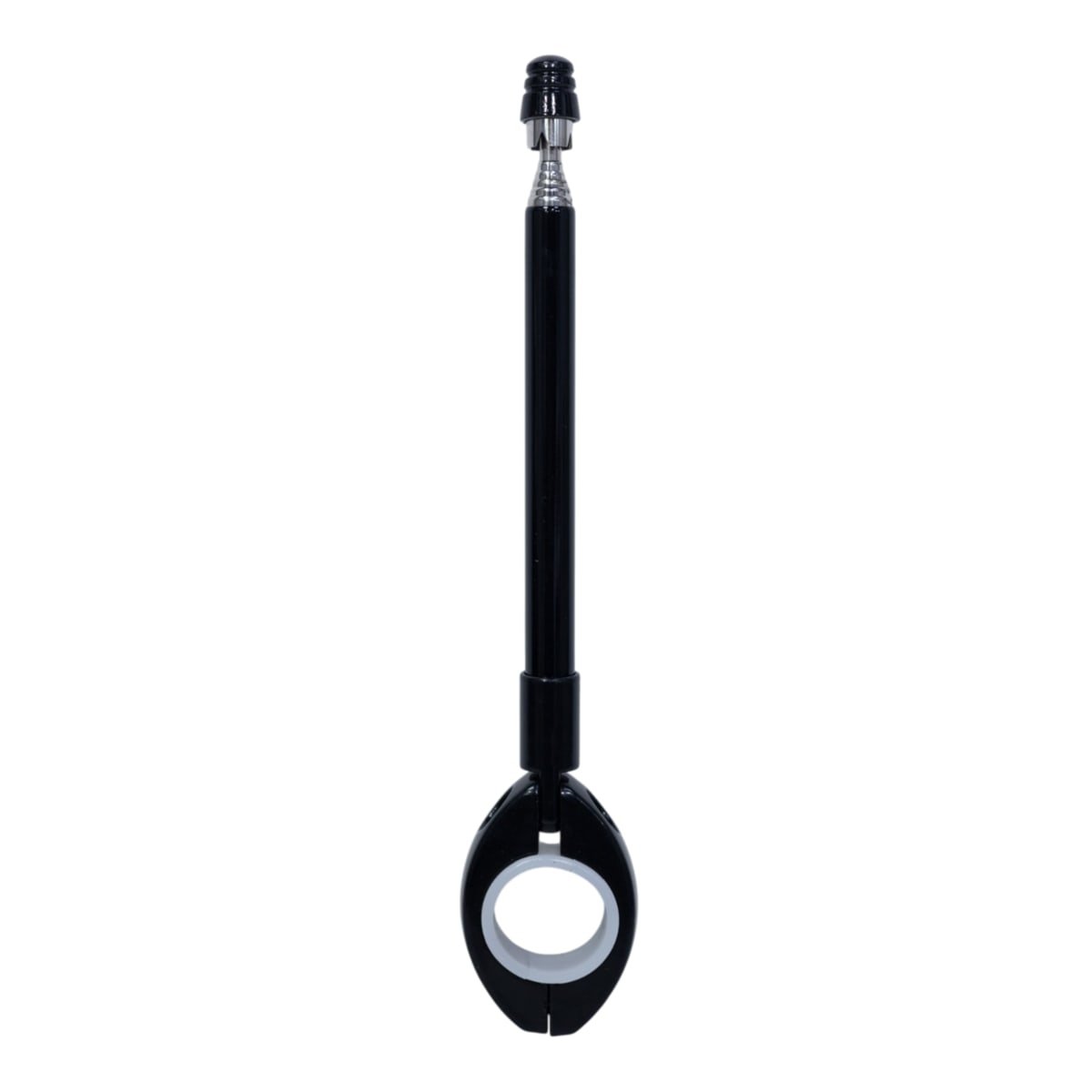 Antena corta hilo curado para moto retractil negra para manillar